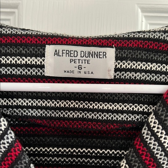 Alfred Dunner Stripped Button-Up Cardigan - Picture 2 of 4